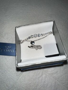 Anna Silver Silver Crystal Bracelet